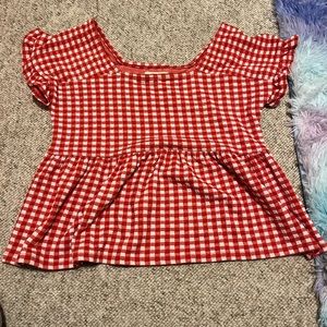 Madewell Gingham Top